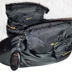 NWOT VOLT WOMENS LARGE BLACK "PUFFER" RECHARGEABLE HEATED BOOTIE/SLIPPERS